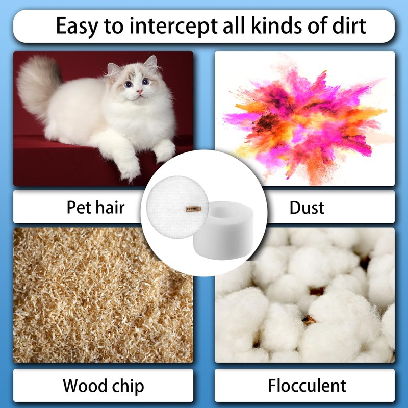 Sponge Filters Compatible with Shark MessMaster Portable Wet Dry Vacuums