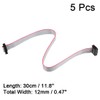 sourcing map IDC 12 Pins Connectors Flat Ribbon Cable Female