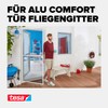 tesa Fly Screen Adaptor Set for Aluminium Doors White, 55193-00000-00