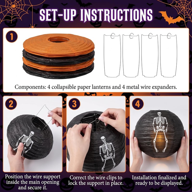 Halloween Decorations Indoor Party Bundle - Happy Halloween & Trick