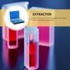 TEHAUX 2pcs Quartz Cuvette with PTFE Lid, Standard 10mm 3.5ml