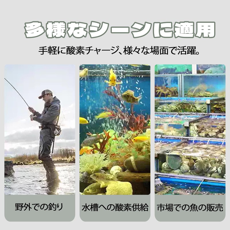 KENASTA Air Pump for Aquariums, USB Powered, Oxygen Supply Pump,