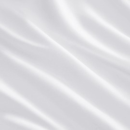 Yorkshire Bedding Flat Sheets Double 100% Egyptian Cotton Bed Sheet 200 Thread Count Breathable and Fade Resistant Hotel Quality White Sheets (225 cm x 275 cm)