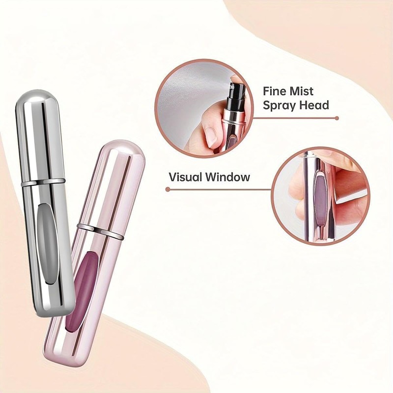 4 Pcs Perfume Travel Refillable, 5ml Travel Perfume Bottle Refillable,