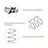 uxcell 5Pcs Compression Spring, Wire Diameter 0.024", OD 0.31", Free