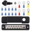Tanstic 12 Terminal Power Distribution Block with Ring Terminals, 12