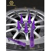 EZAccessory 14x1.5 Spline Spike Lug Nuts 24 Pieces Purple with