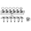 Guitar Anatomy 6 In Line Strip Tuners Vintage Open Gear