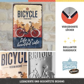 Nostalgic Art metal bicycle Beautiful Ride Metal Sign, 20 x 30 cm