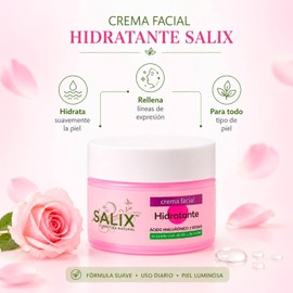 Salix Kit Hidratante Skincare con Crema Rosas Serum Oil y Agua de Rosas