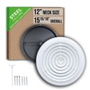 Fits 12 Inch Neck Air Duct | Steel Round Air