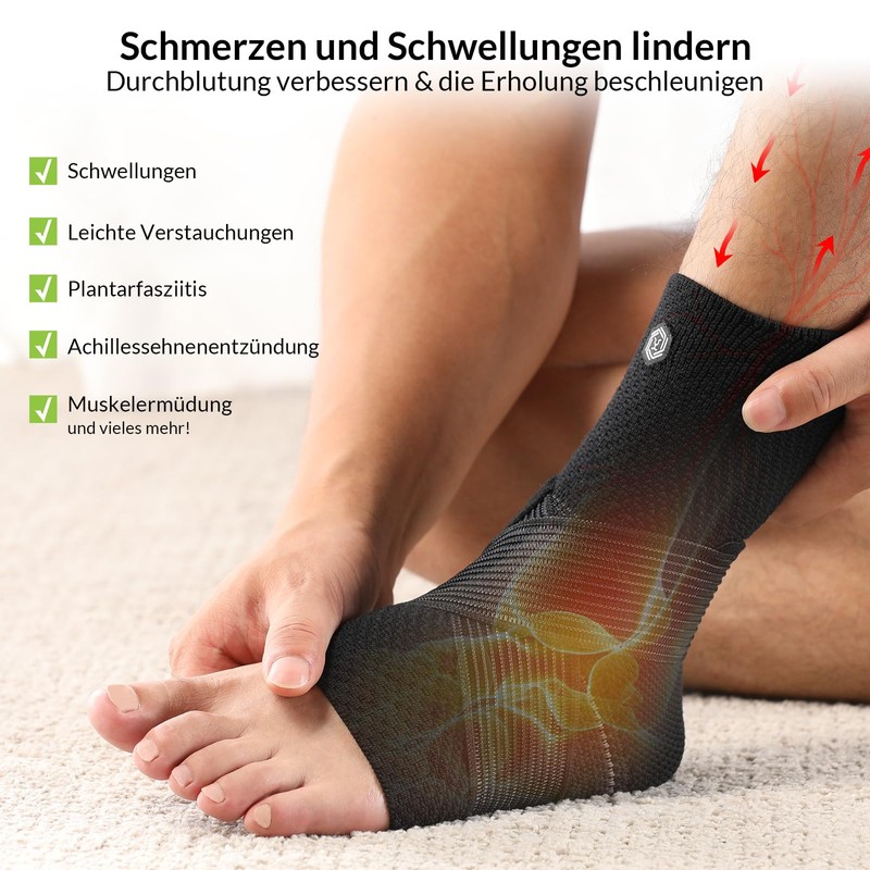 ZOELION ankle support black/l