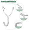 sourcing map 10Pcs Pegboard Hooks, Stainless Steel 1.4 Inch Spacing