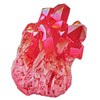 Shanxing Shanxing Ruby Red Titanium Coated Quartz Crystal Cluster Specimen,