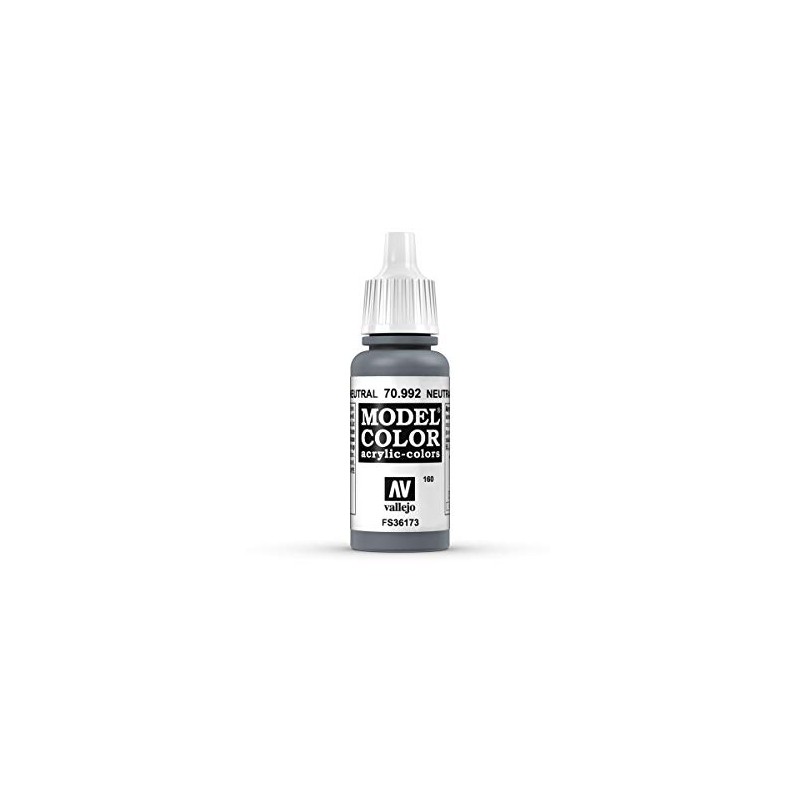 Colour Vallejo Model Colour 70992 Neutral Grey (17 ml)