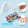 PandaHall 100pcs 8mm Polymer Clay Rhinestone Round Beads Pave Setting