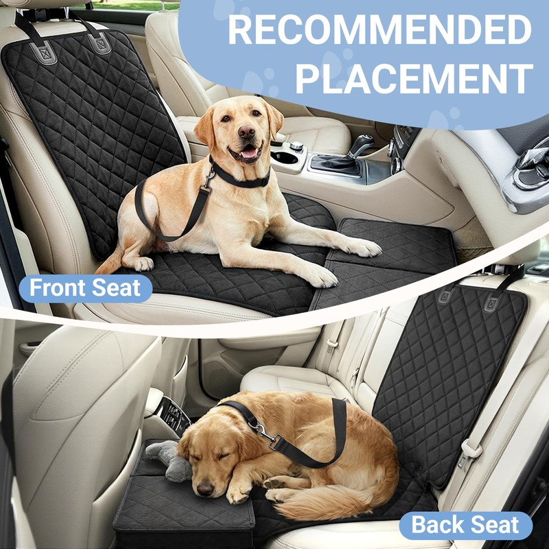 UNICITII Dog Car Seat Extender with Seat Cover, Front &