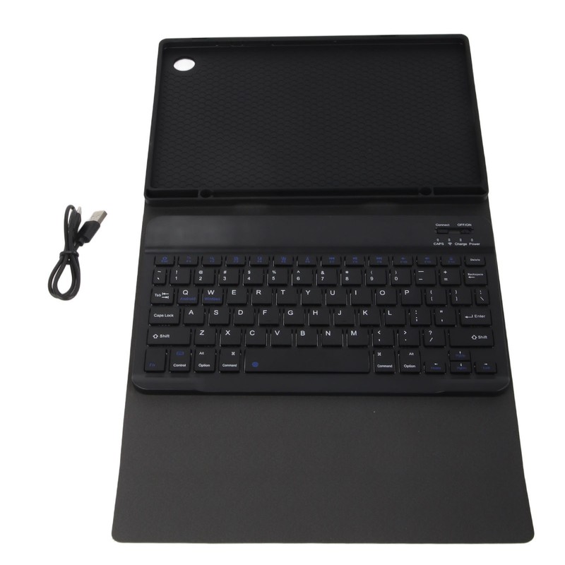 Tablet Keyboard Case Magnetic Black Detachable Trackpad TPU Case with