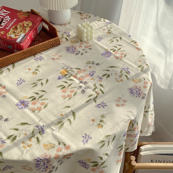 Hans Gallery May Linen Waterproof Round Square Tablecloth Tablecloth, Waterproof_RedWaterproof_Red_120x200cm120x200cm