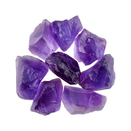 25 carats Natural Raw Amethyst Stone, Rough Gemsatones and Crystals, Jewelry Making, Reiki & Wicca, Chakra Healing Crystals, Loose Raw Crystals, Wholesale Bulk Lot, February Birthstone
