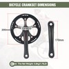 WEEROCK E-Bike/Bicycle Crankset MTB Road Bike Crank Set 46T Charing