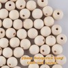 SOSMAR Pack of 100 x 20 mm Large Wooden Beads