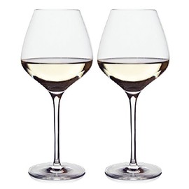 The One Wine Glass - Perfectly Designed Shaped Wine Glasses For All White Wines By Master Sommelier Andrea Robinson, Premium Set Of 2 Crystal (without lead) Glasses, Break Resistant White Wine Glasses