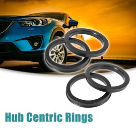 ACROPIX 71.5 to 87.1mm Hub Centric Rings Black - Pack of 4