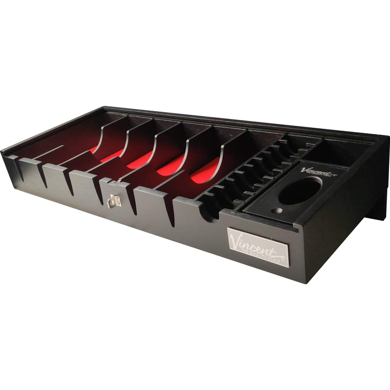 NEW Vincent Professional Countertop Tray Station Organizer 8 (Black)