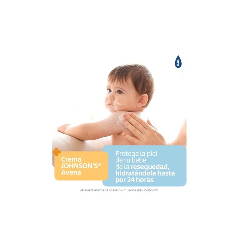 Johnson'S, Crema Corporal Para Bebé, Avena 400 Ml