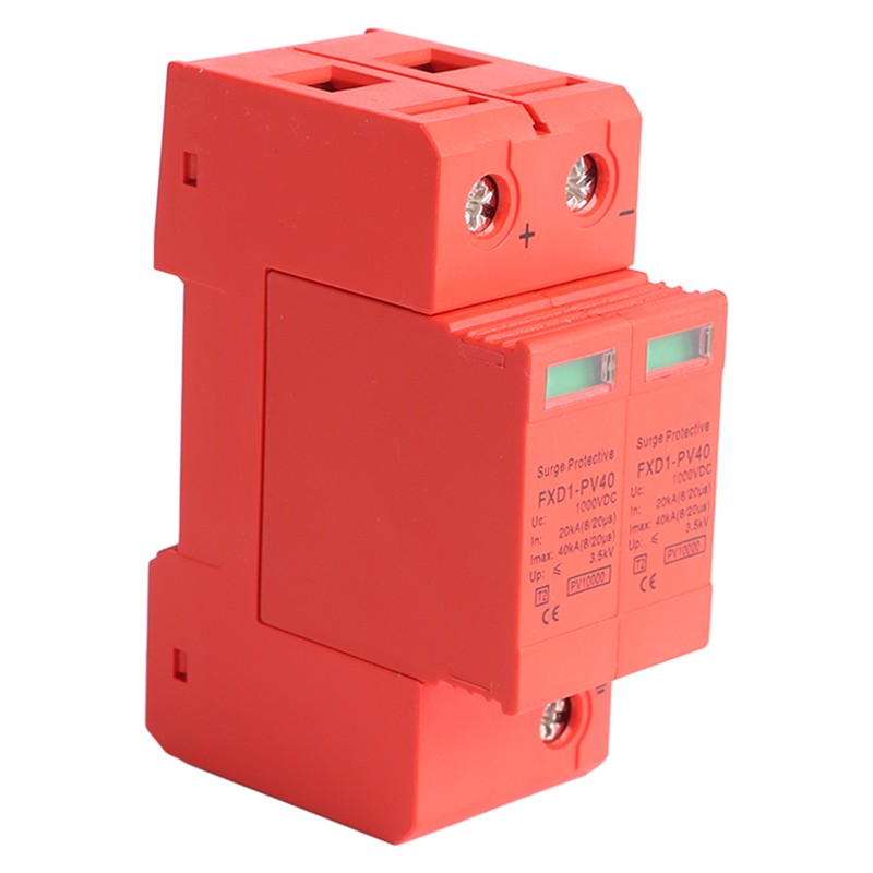 Voltage Surge Arrester Device 2P Photovoltaic DC Surge Protector DC1000V