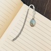 Ring-Tailed Cat Metal Bookmark Page Marker with Oval Charm