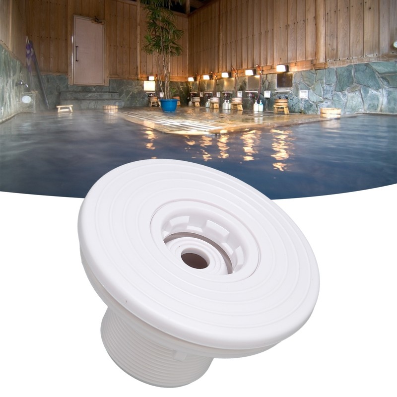 Pool Water Outlet 12cm White Swimming Pool Drain Water Inlet