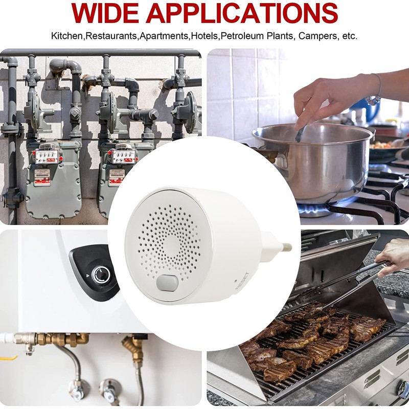 Ring Fire Alarm Sensor WiFi for Tuya Plug in Natural