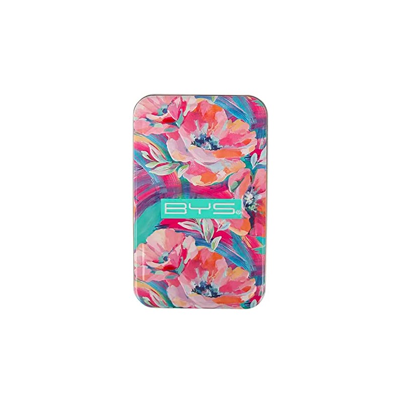 5pc BYS Keepsake Flourish Makeup Powder/Foundation/Shadow/Angled Brush Set w/Tin