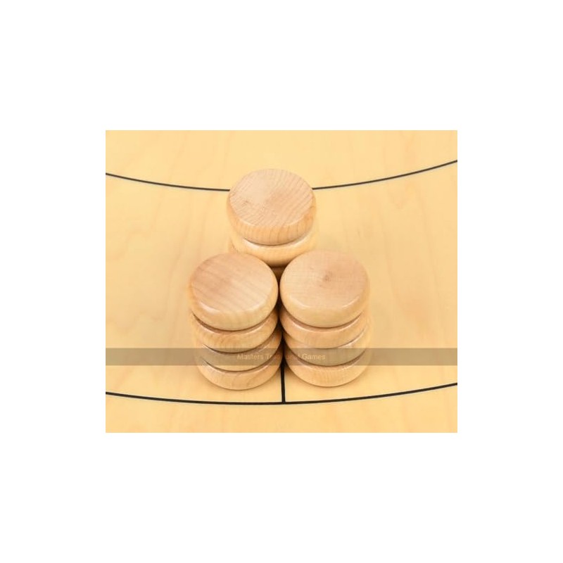 Tracey Natural Crokinole Buttons (Set of 13)