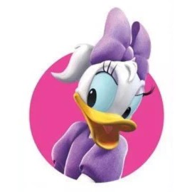 WiggleWalls 6 Inch DAISY DUCK Decal Pink Cameo Minnie Mouse Removable Wall Sticker Art Peel