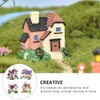CAXUSD 4Pcs Villa Adornment Landscape Decor Model for Aquarium Garden