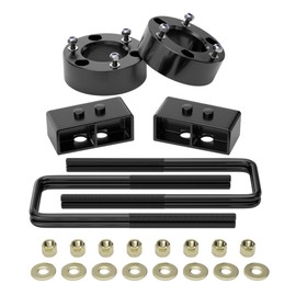 PROEZE 3" Front and 3" Rear Leveling Lift Kits for 2004-2020 F150 2WD 4WD, 3inch Front Strut Spacers and 3inch Rear Lift Blocks with Extended U Bolts