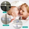 Pack of 12 Baby Child Safety Locks - Transparent Plastic