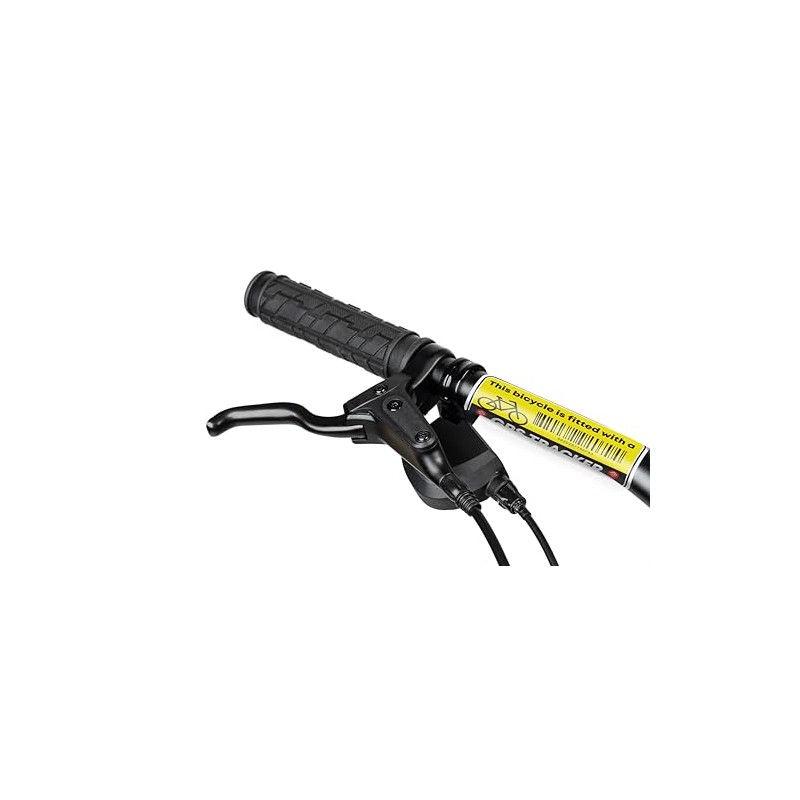 2 x Bike Fitted with GPS Tracker Vinyl Stickers -