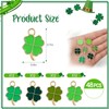 Skyzone Four Leaf Clover Lucky Charm, 48 Pieces Metal Four