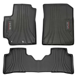 FAZINA Tapetes para K3 Kia 2024,2025,2026 Uso rudo Premium 3D Tipo charola Todo Clima Bordes Altos de Plastico Vinilo Importado                       