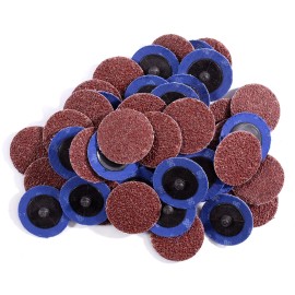 Local Stock in US -Abrasive Tools 50PCS 2 Inch 36 Grit Aluminum Oxide Roll Lock Die Grinder Sanding Grinding Discmaterial: Aluminum Oxide, grit: 36, size: 2inch