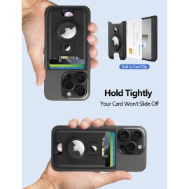 Magsafe Wallet Stand W/ Airtag Holder For iPhone W/ 6 Cards