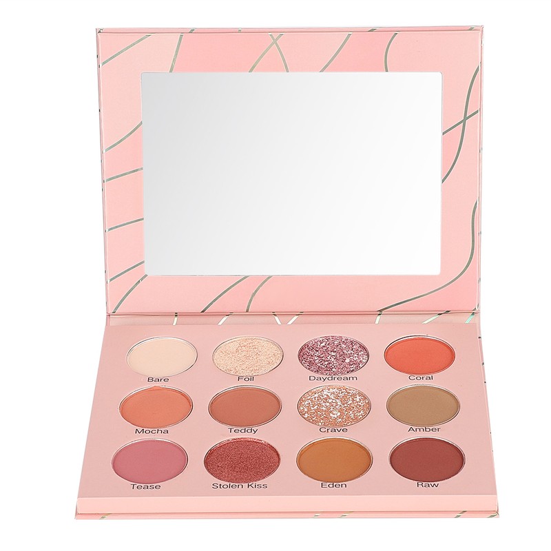 12 Colors Eye Shadow Waterproof Matte Glitter Eye Shadow Makeup