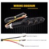 HERMOHERMO Direcciónales Led Motocicleta Secuencial Doble Función 2pz