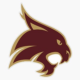 Texas State Bobcat Waterproof Vinyl Window Bumper Sticker Decal 5"