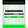 Door Security Bar-by Doorricade-Secure The Entire Width of Your Inward