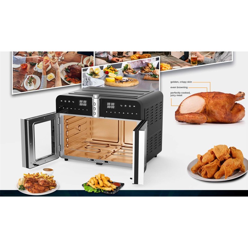 BridgePro Stainless Steel Rotisserie Rod & Fork for BBQ and
